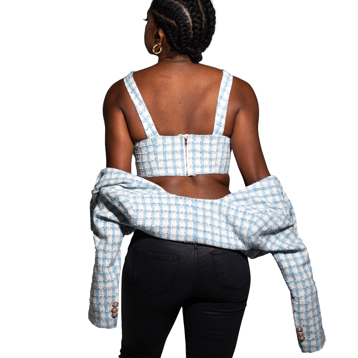 Kaneesha Cropped Blazer Set