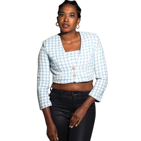 Kaneesha Cropped Blazer Set