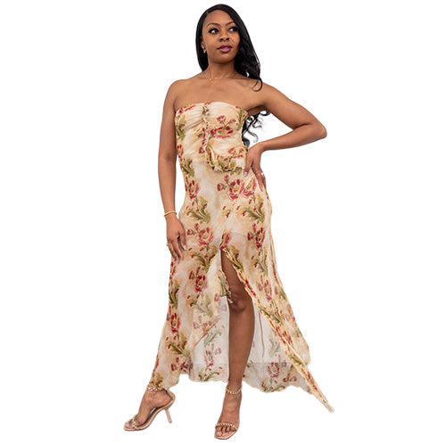 maxi strapless dress for women Strapless Maxi Dress