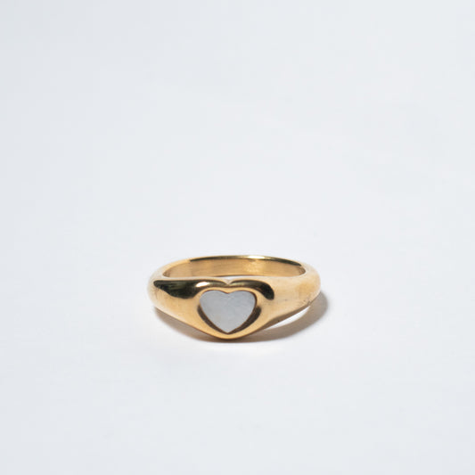 Poe Heart Signet Ring