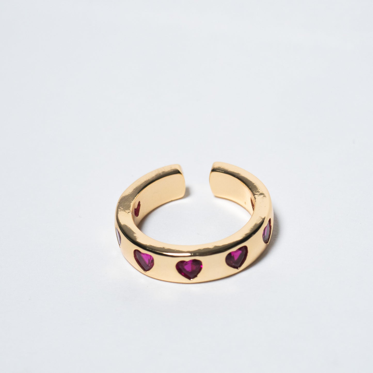 Mereaux Pink Heart Ring