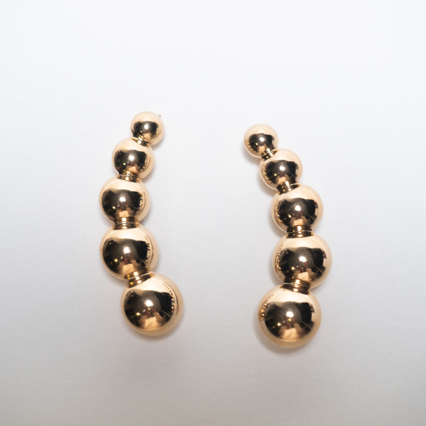 Louisa Gold Dot Crawler Earring