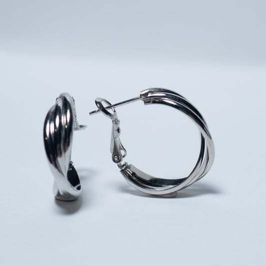 Semmi Small Swirl Hoop Earrings