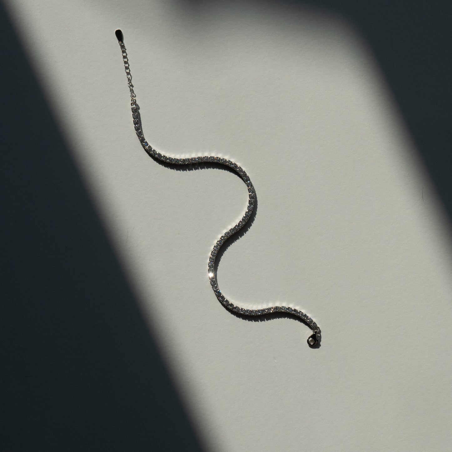Blade Silver Tennis Anklet