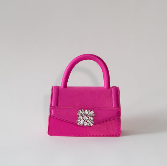 Christian Satin Top-Handle Bag