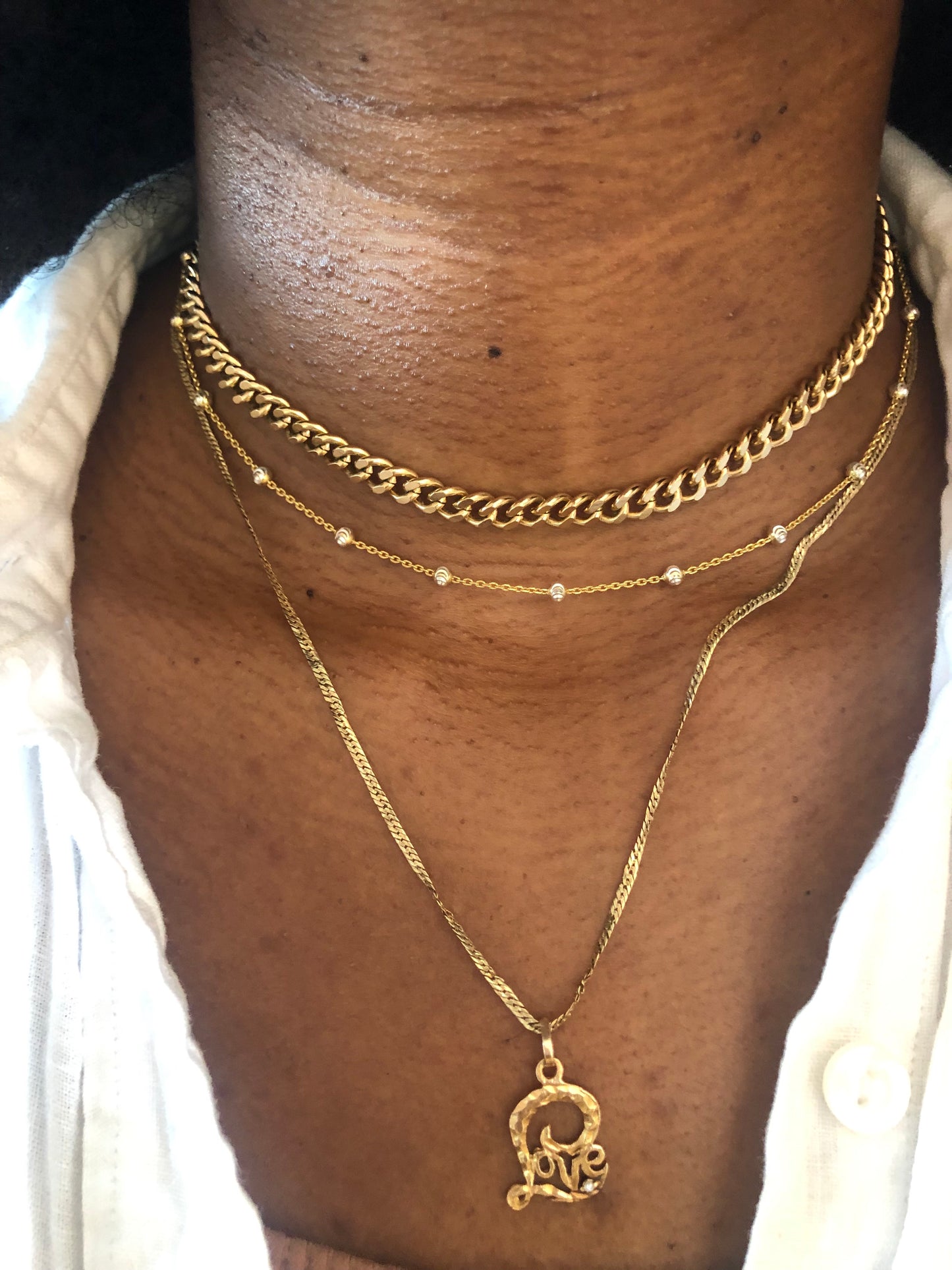 Damita Moon Bead Choker
