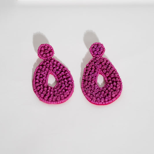 Morris Beaded Teardrop Earrings