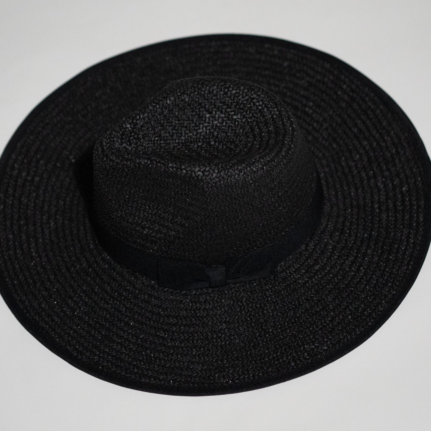 Wide Brim Straw Rancher Hats Black Circumference 16 inches Blaze and Sparkles