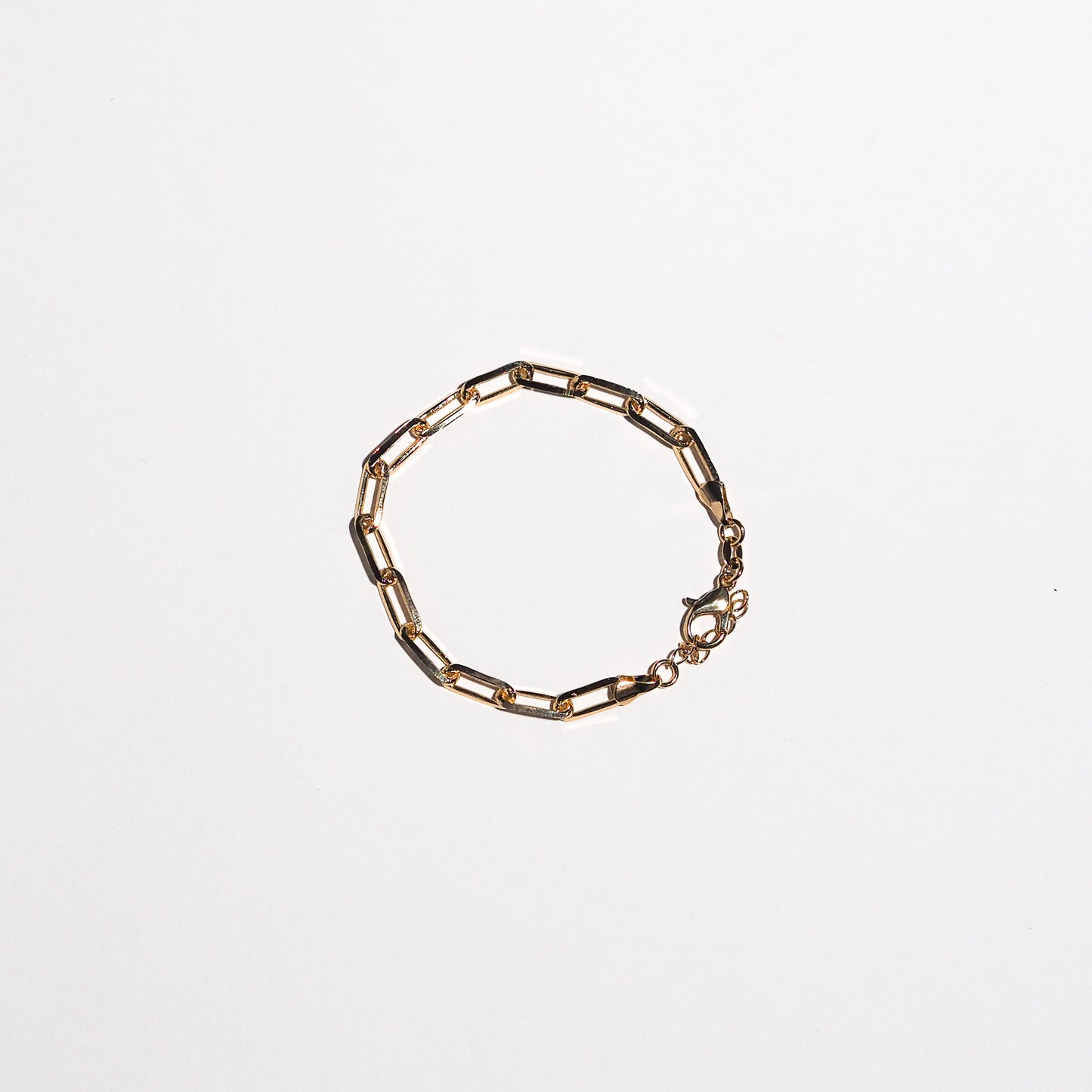 Wright Gold Paperclip Bracelet