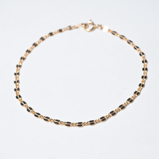 Dainty Gold Filled Dapped Chain Bracelet.
