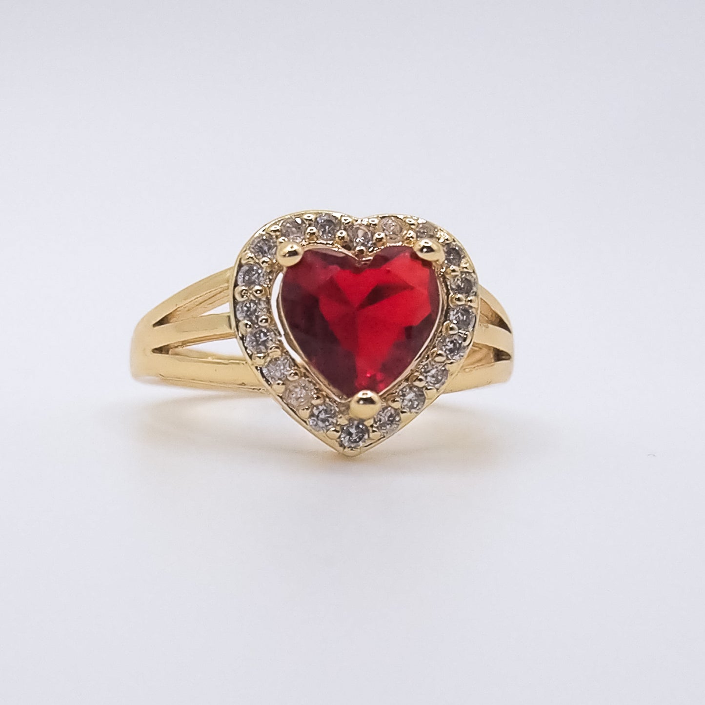 Ruby heart ring