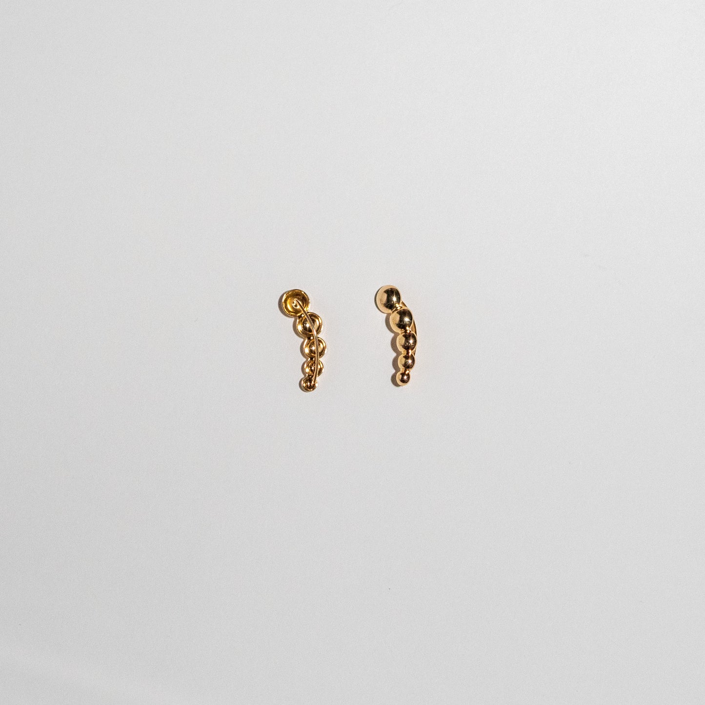 Louisa Gold Dot Crawler Earring