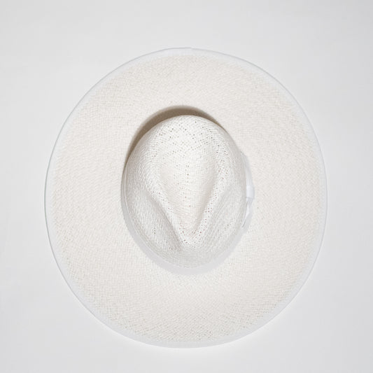 Wide Brim Straw Rancher Hats White Circumference 16 inches Blaze and Sparkles